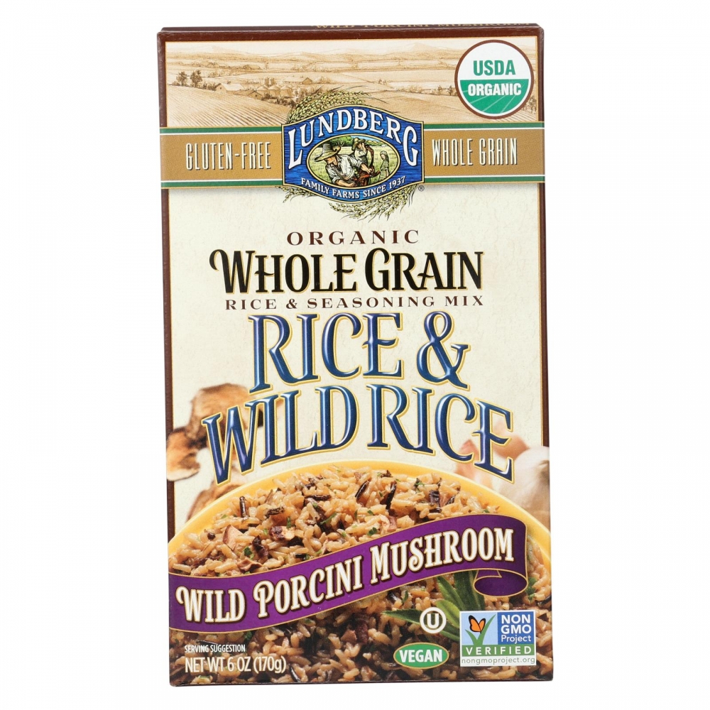 Lundberg Family Farms Whole Grain Rice and Wild Rice - 6개 묶음상품 - 6 oz.