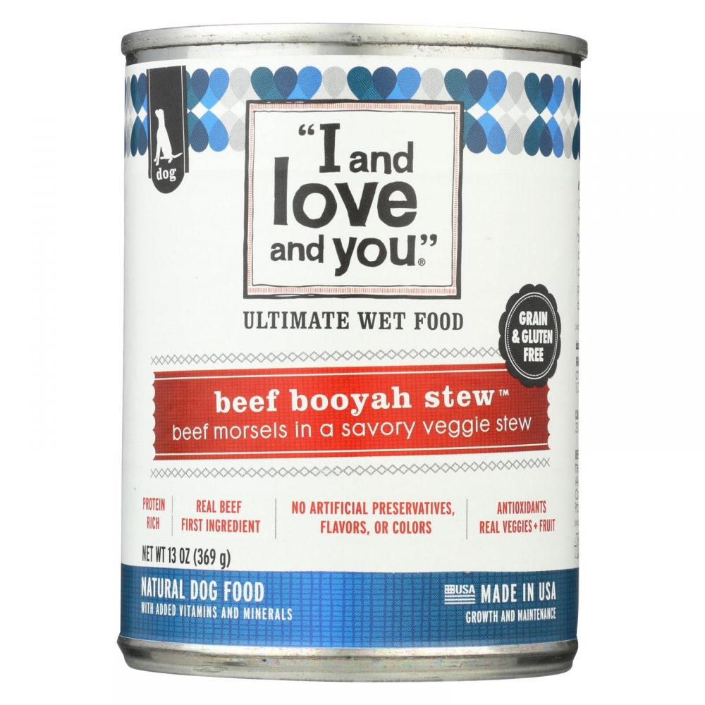 I and Love and You Beef Booyah Stew - Wet Food - 12개 묶음상품 - 13 oz.