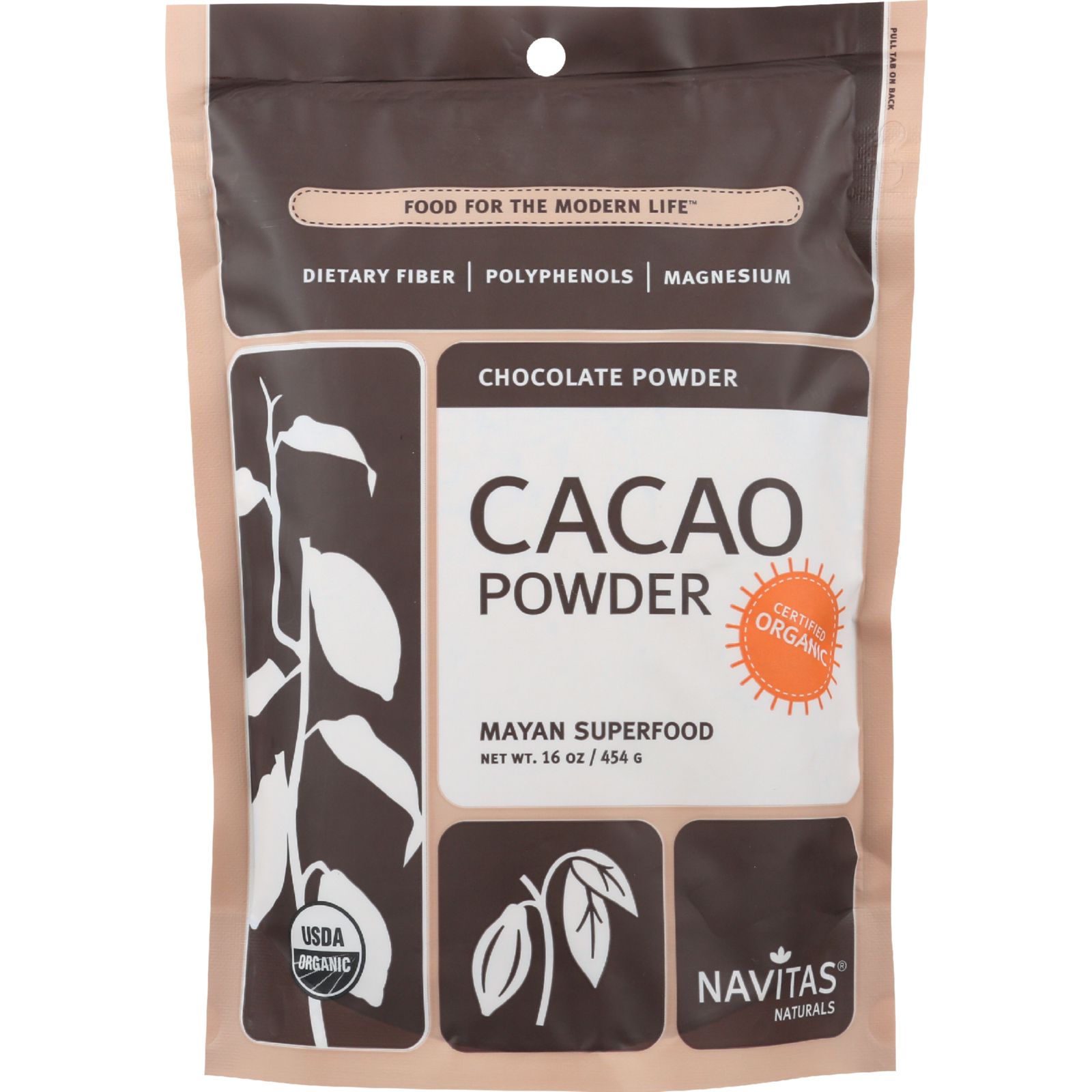 Navitas Naturals Cacao Powder - Organic - Raw - 16 oz - 6개 묶음상품