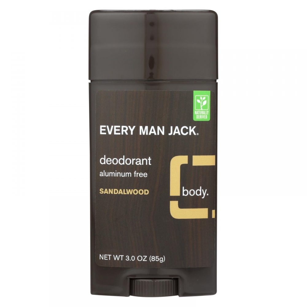 Every Man Jack Body Deodorant - Sandalwood - Aluminum Free - 3 oz