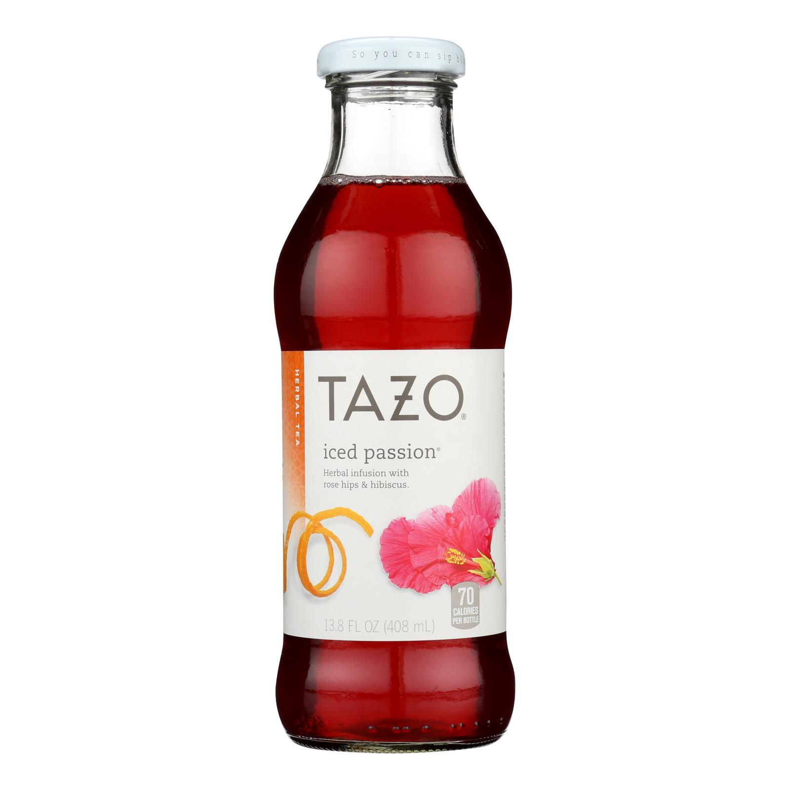 Tazo Iced Passion Herbal Tea - 12개 묶음상품 - 13.8 FZ