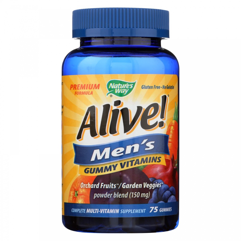 Nature's Way - Alive! Men's Multi-Vitamin Gummies - 75 Gummies