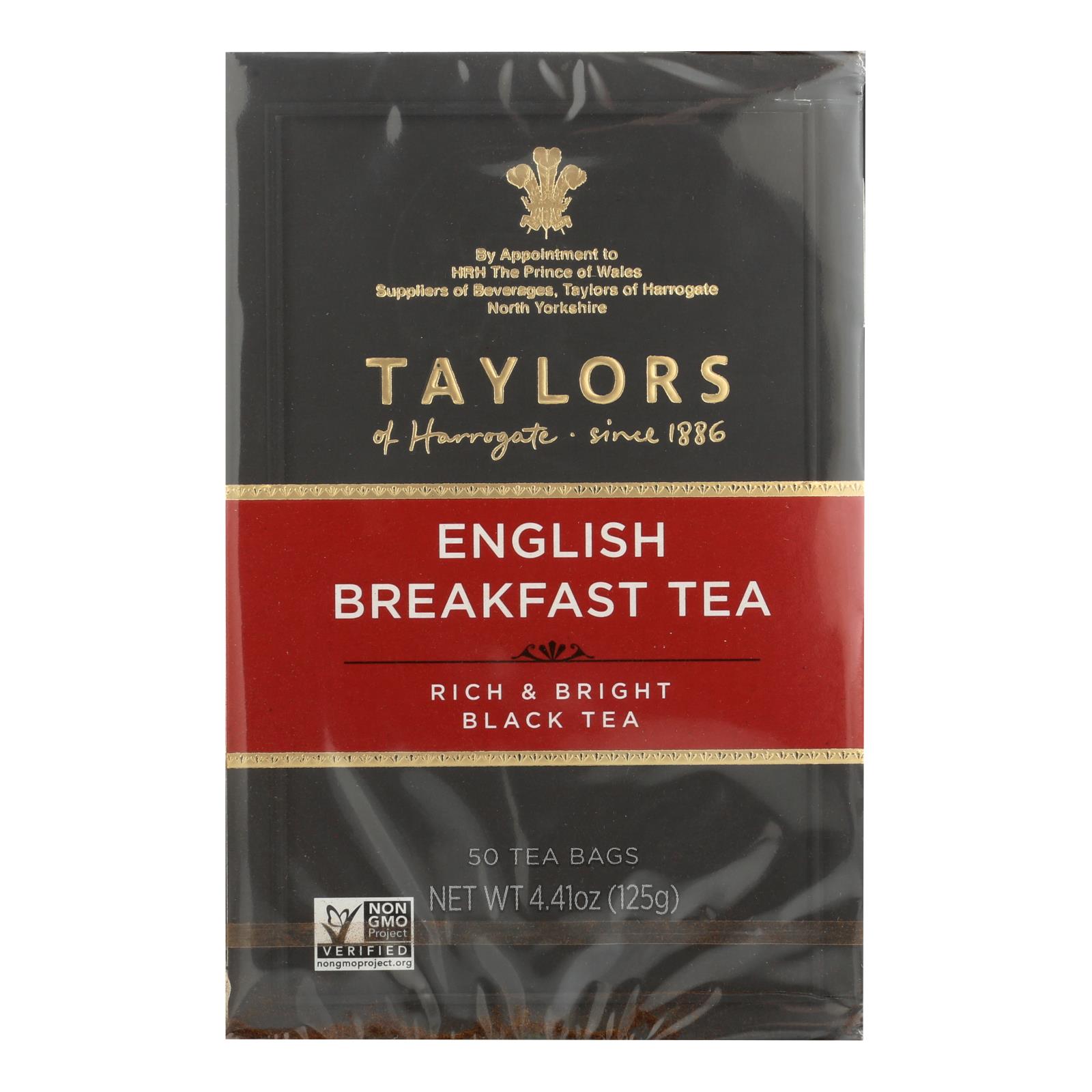 Taylors Of Harrogate English Breakfast Tea Bags - 6개 묶음상품 - 50 BAG