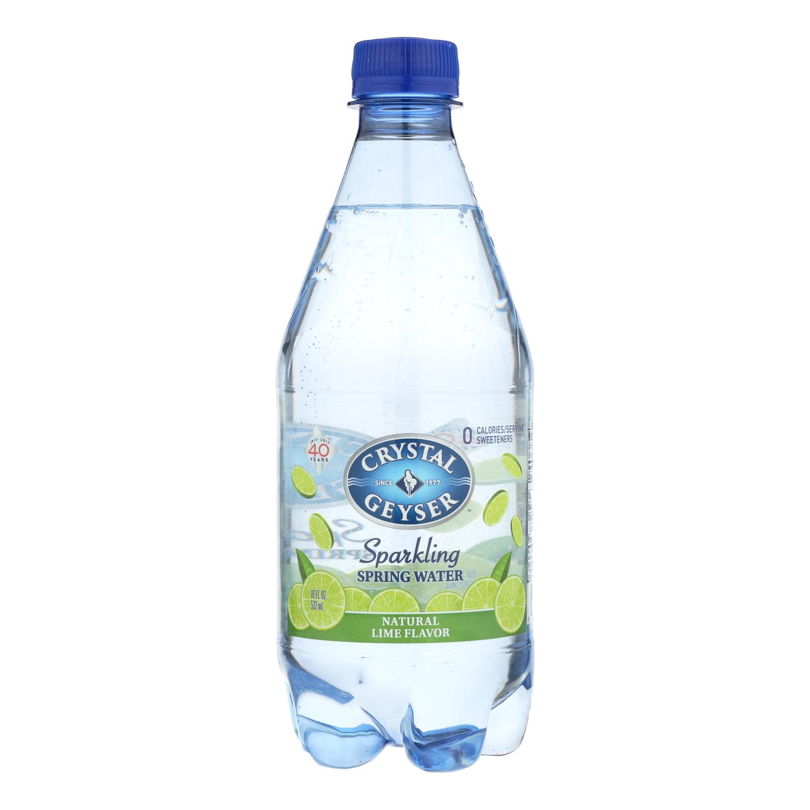 Crystal Geyser, Sparkling Mineral Water, Lime - Case of 6 - 4/18 FZ