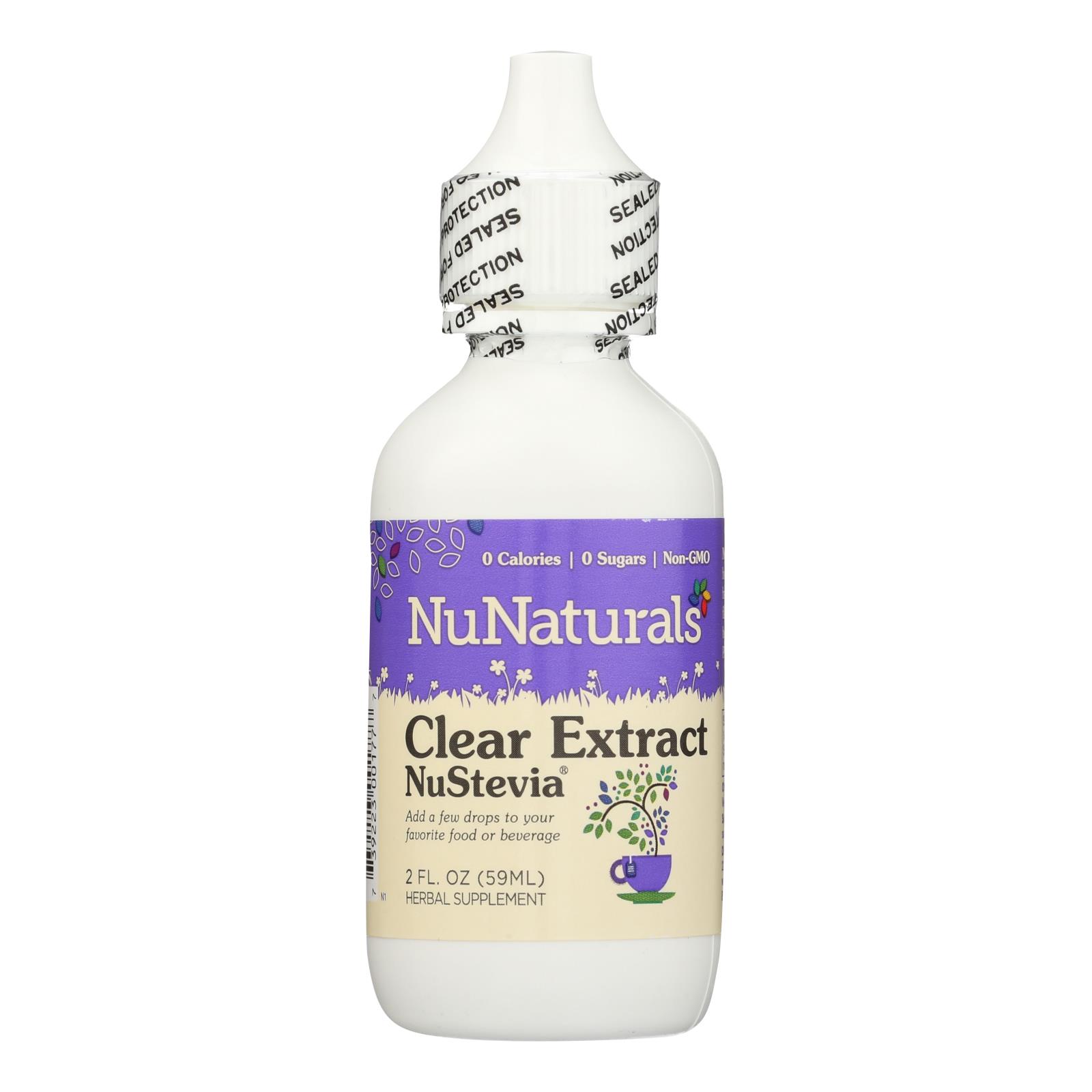 Nunaturals Nustevia Clear Extract Herbal Supplement - 1 Each - 2 OZ