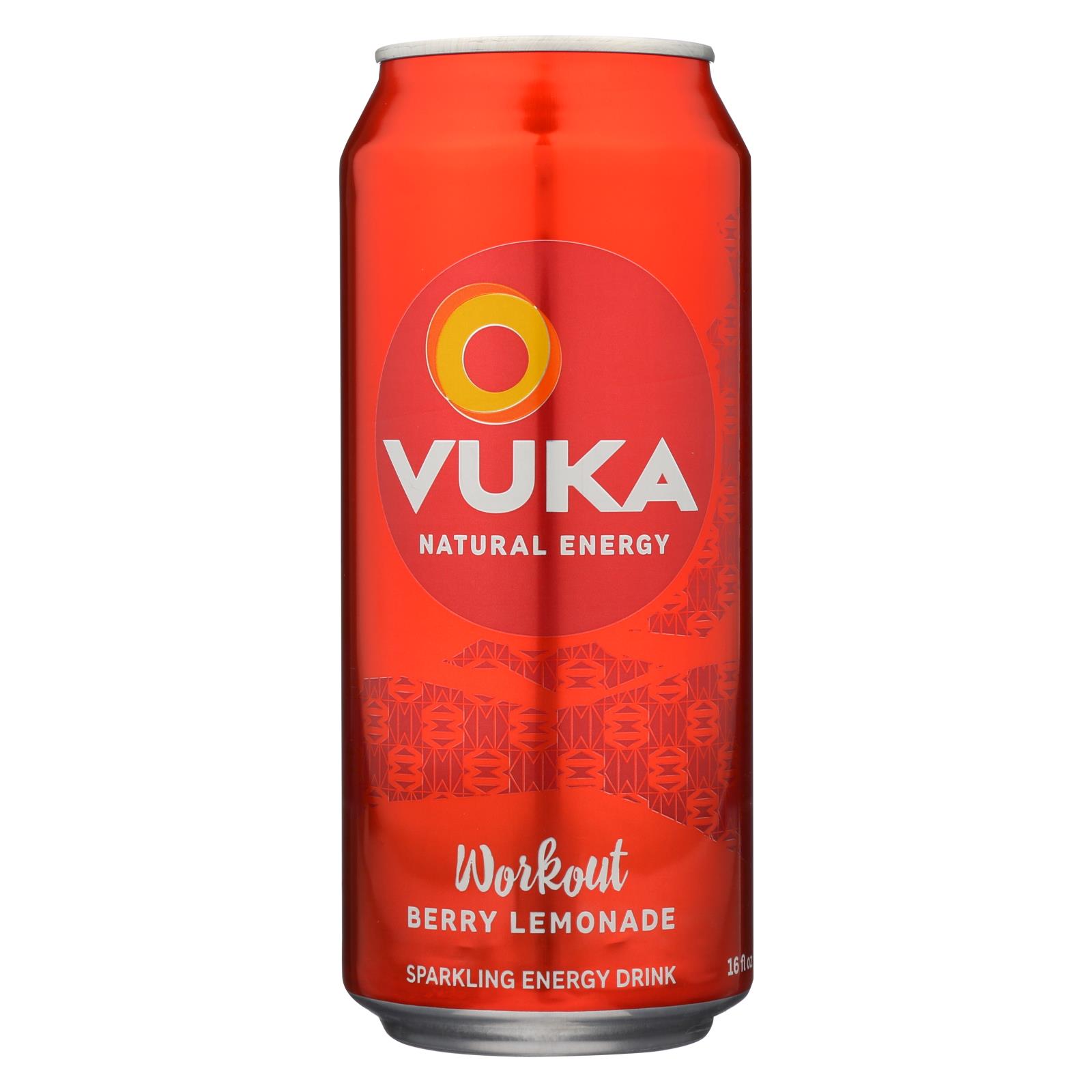 Vuka Workout Berry Lemonade Energy Drink - 12개 묶음상품 - 16 FZ