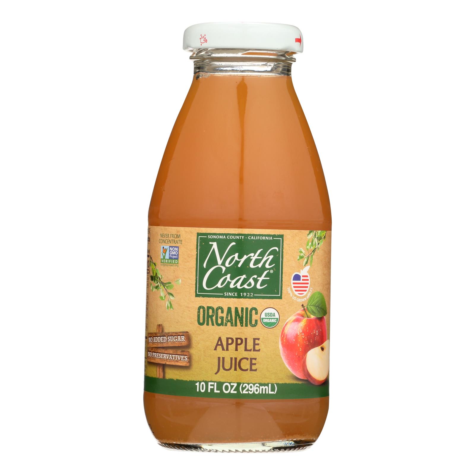 North Coast Juice Apple Org - Case of 24 - 10 FZ