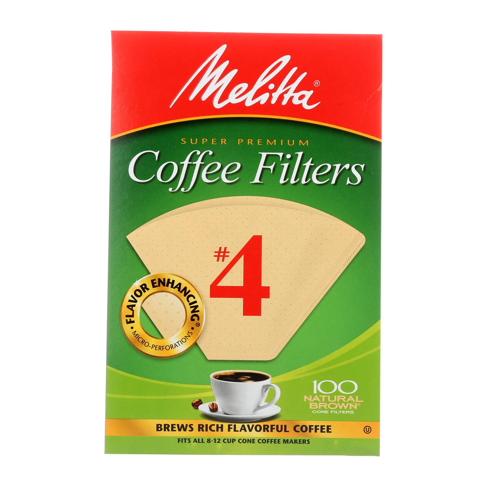 Melitta - Mel Cone Filter Brn 4 - 1 Each - 100 CT