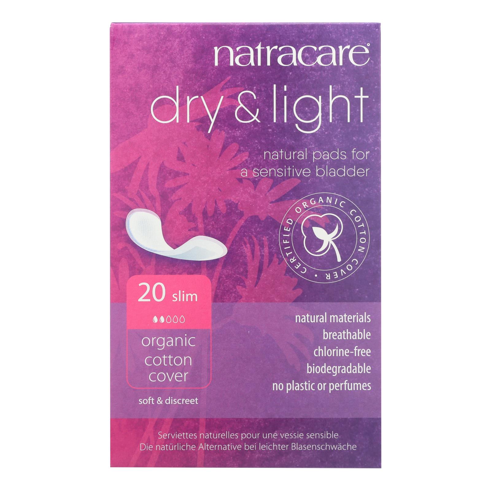 Natracare Dry + Light Natural Pads - Case of 6 - 20 CT