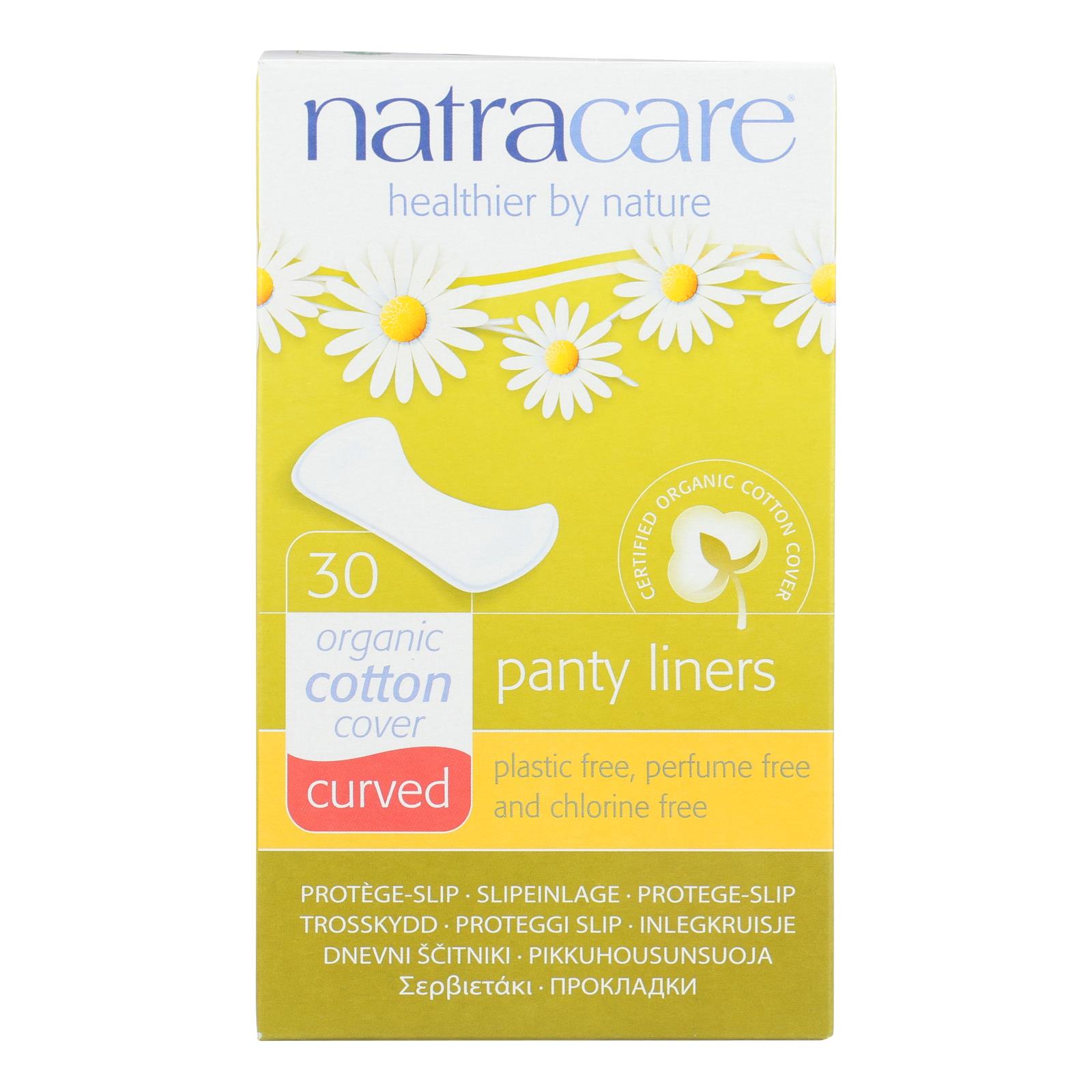 Natracare Curved Panty Liners - Case of 16 - 30 CT