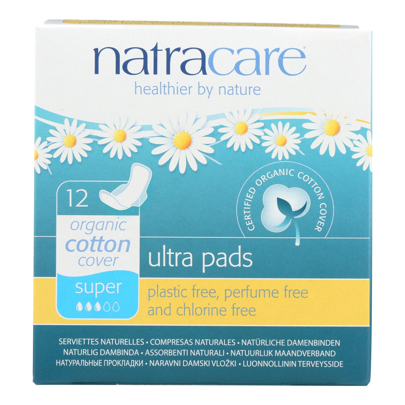 Natracare Organic & Natural Ultra Pads - 12개 묶음상품 - 12 CT