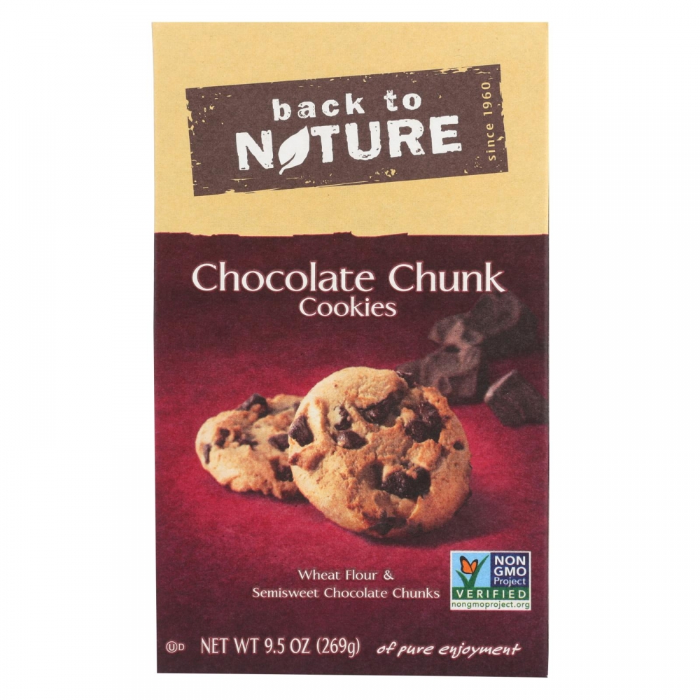 Back To Nature Chocolate Chunk Cookies - 6개 묶음상품 - 9.5 oz.