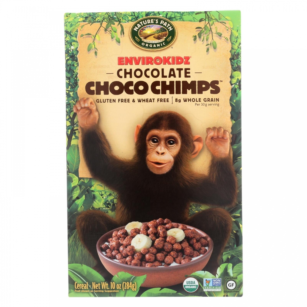 Envirokidz - Organic Cereal - Choco Chimps - 12개 묶음상품 - 10 oz.