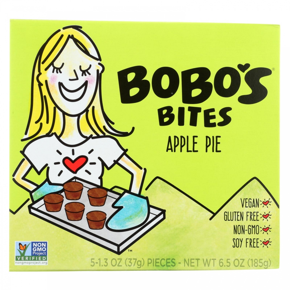 Bobo's Oat Bars - Apple Pie - Gluten Free - 6개 묶음상품 - 1.3 oz.