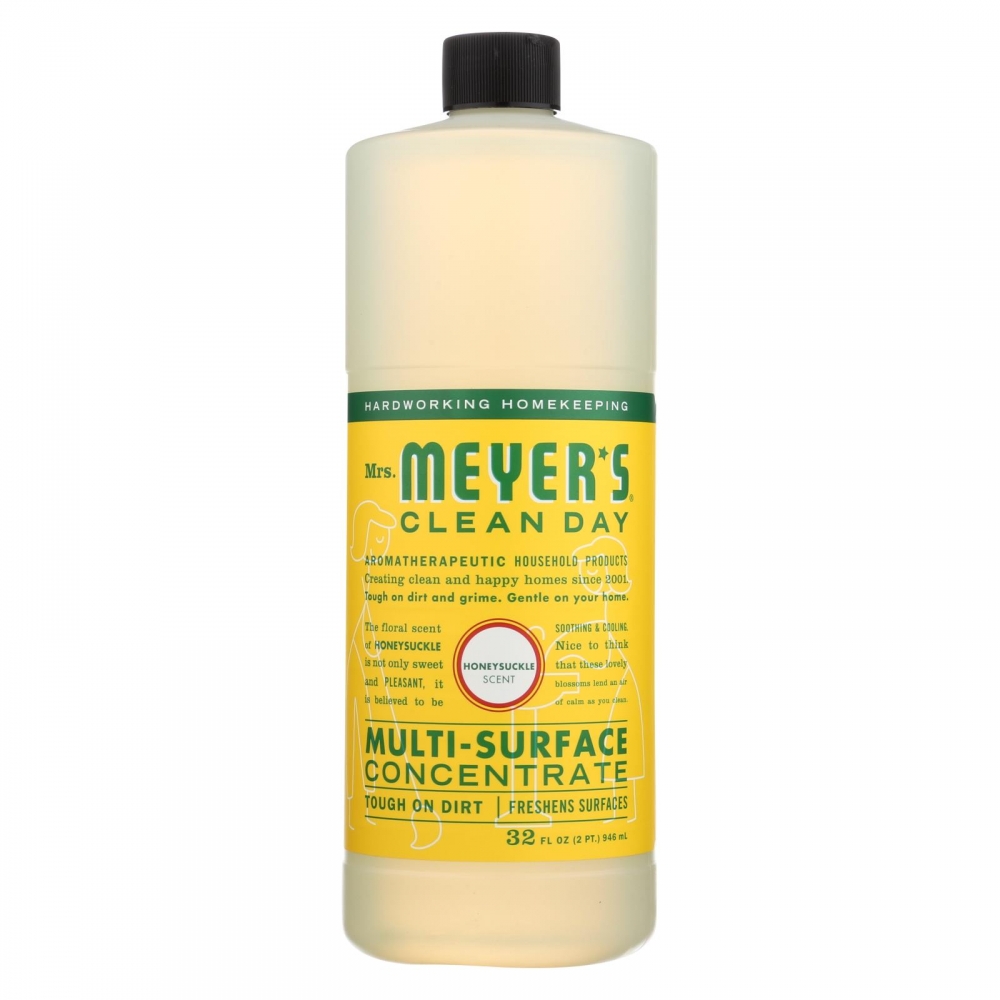 Mrs. Meyer's Clean Day - Multi Surface Concentrate - Honeysuckle - 32 fl oz - 6개 묶음상품