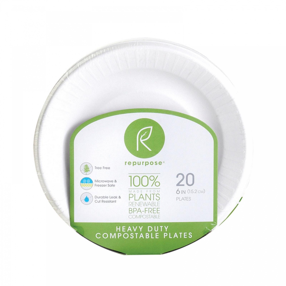 Repurpose Compostable Bagasse Plates - 24개 묶음상품 - 20 Count