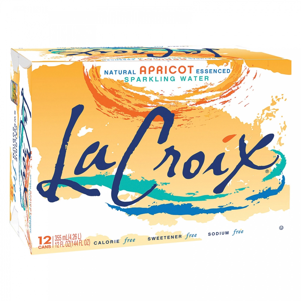 Lacroix Sparkling Water - Apricot - 2개 묶음상품 - 12 Fl oz.