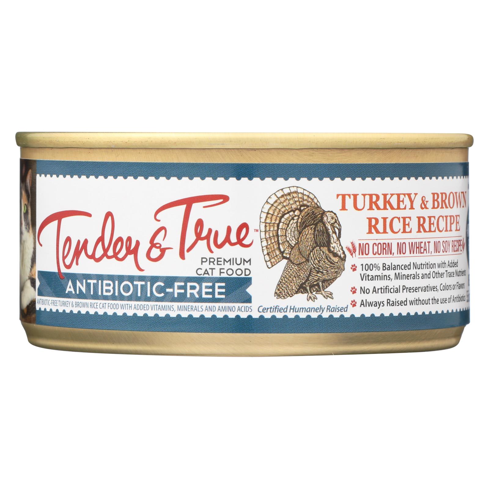 Tender & True Cat Food Turkey And Brown Rice - 24개 묶음상품 - 5.5 OZ