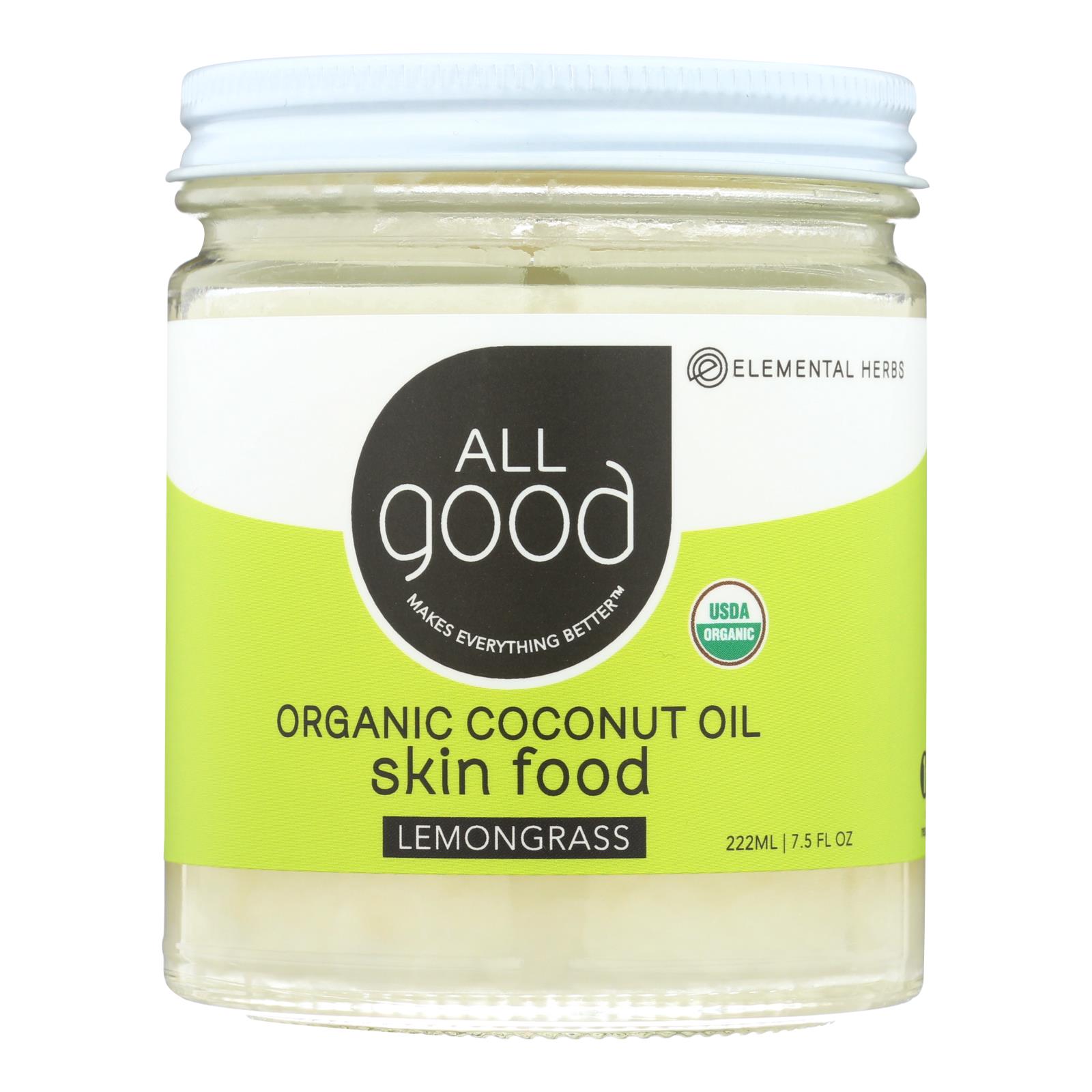 Elemental Herbs - Oil Coconut Lmngrss Skn - 1 Each - 7.5 FZ