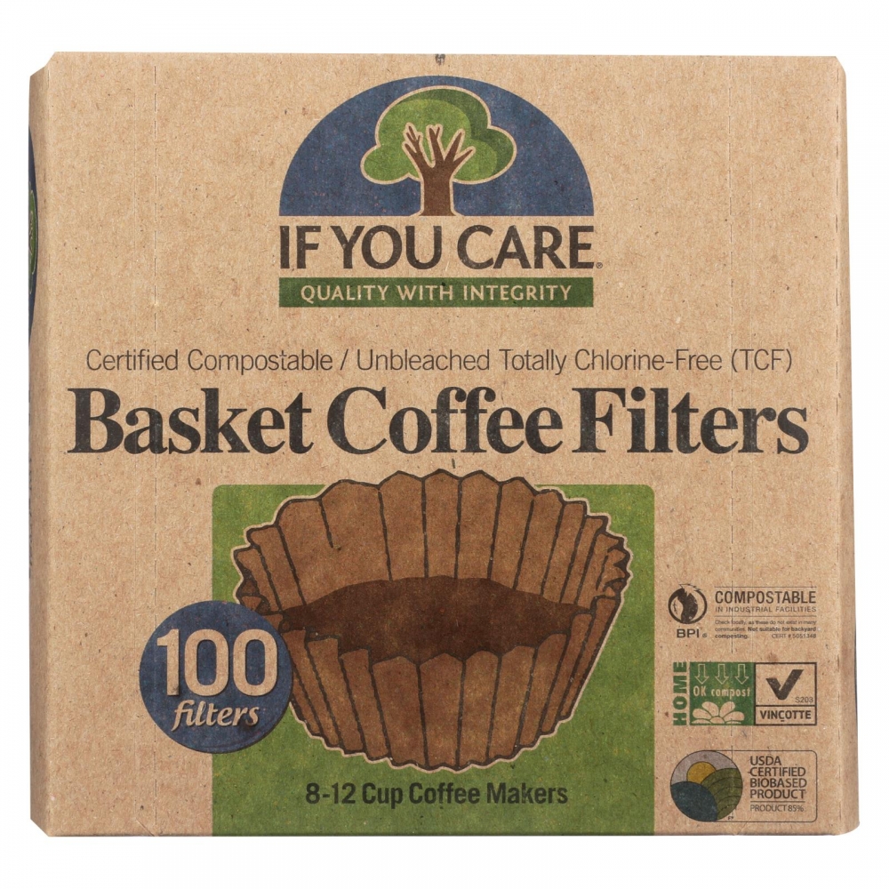 If You Care Coffee Filters - Basket - 12개 묶음상품 - 100 Count