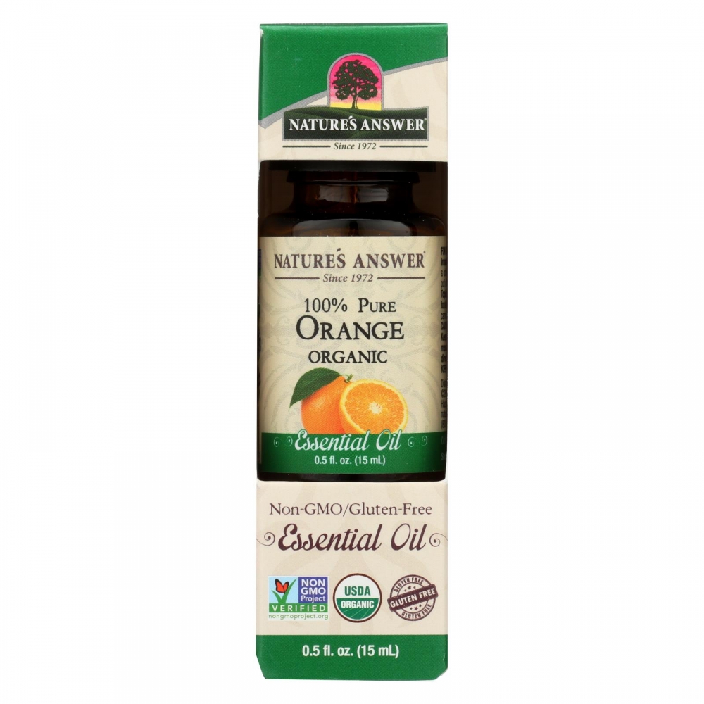 Nature's Answer - Organic Essential Oil - Orange - 0.5 oz.