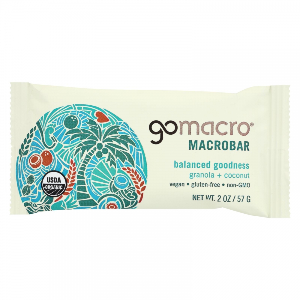 GoMacro Organic Macrobar - Granola with Coconut - 2 oz Bars - 12개 묶음상품
