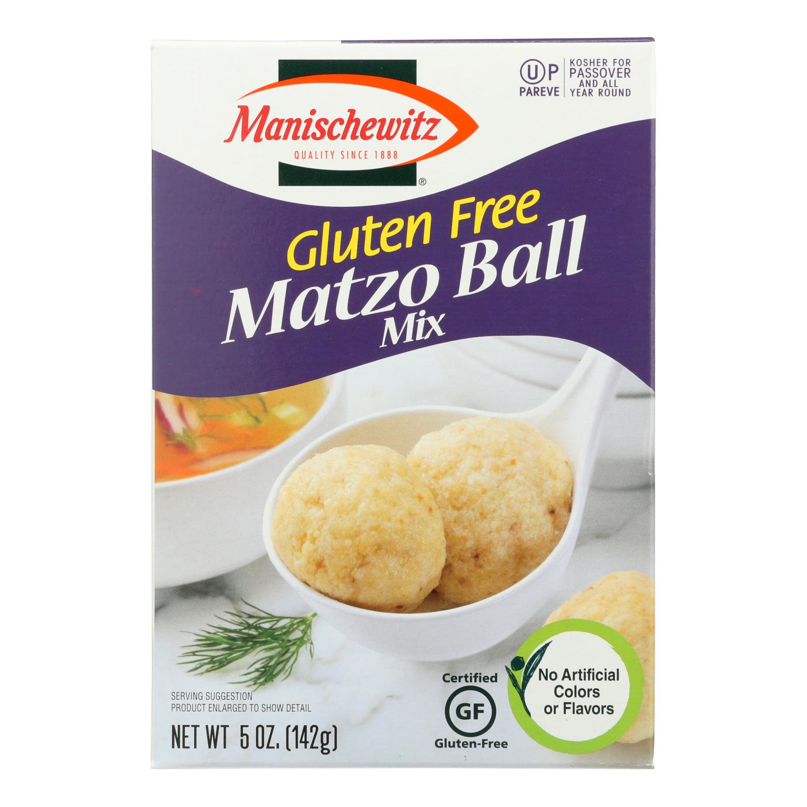 Manischewitz Gluten Free Matzo Ball Mix - 12개 묶음상품 - 5 OZ