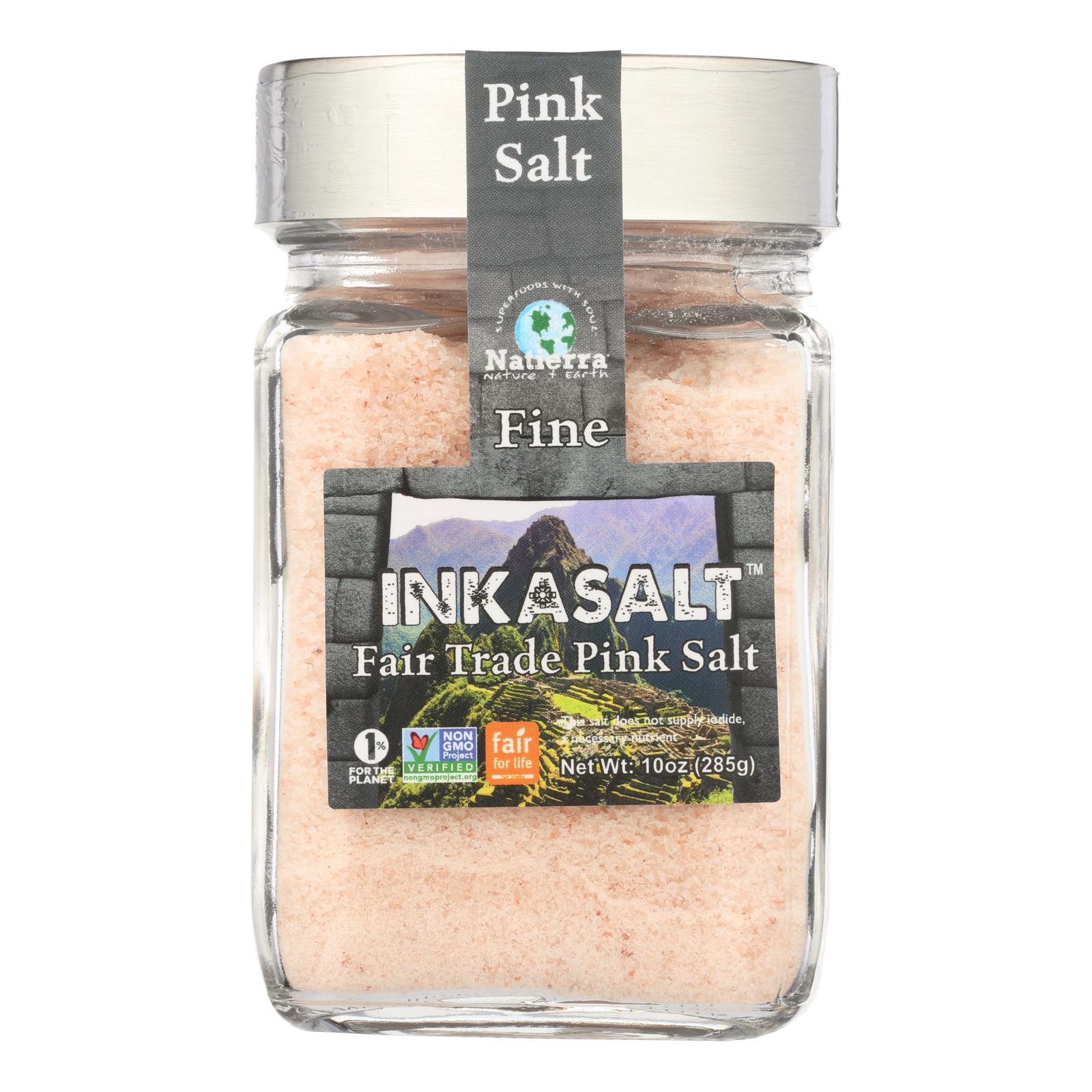 Natierra Inkasalt Fine Pink Salt - Case of 6 - 10 OZ