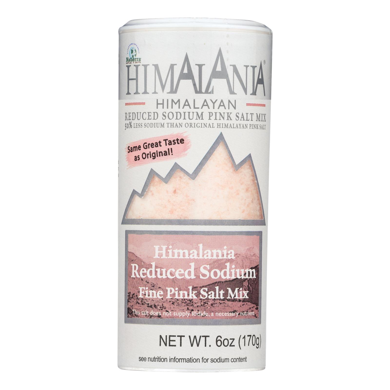 Natierra Himalania Fine Pink Salt Mix Reduced Sodium - 6개 묶음상품 - 6 OZ