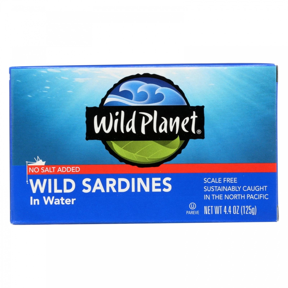 Wild Planet Sardines in Water - 12개 묶음상품 - 4.375 oz.