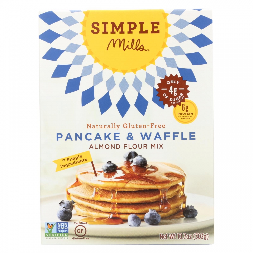 Simple Mills Almond Flour Pancake and Waffle Mix - 6개 묶음상품 - 10.7 oz.