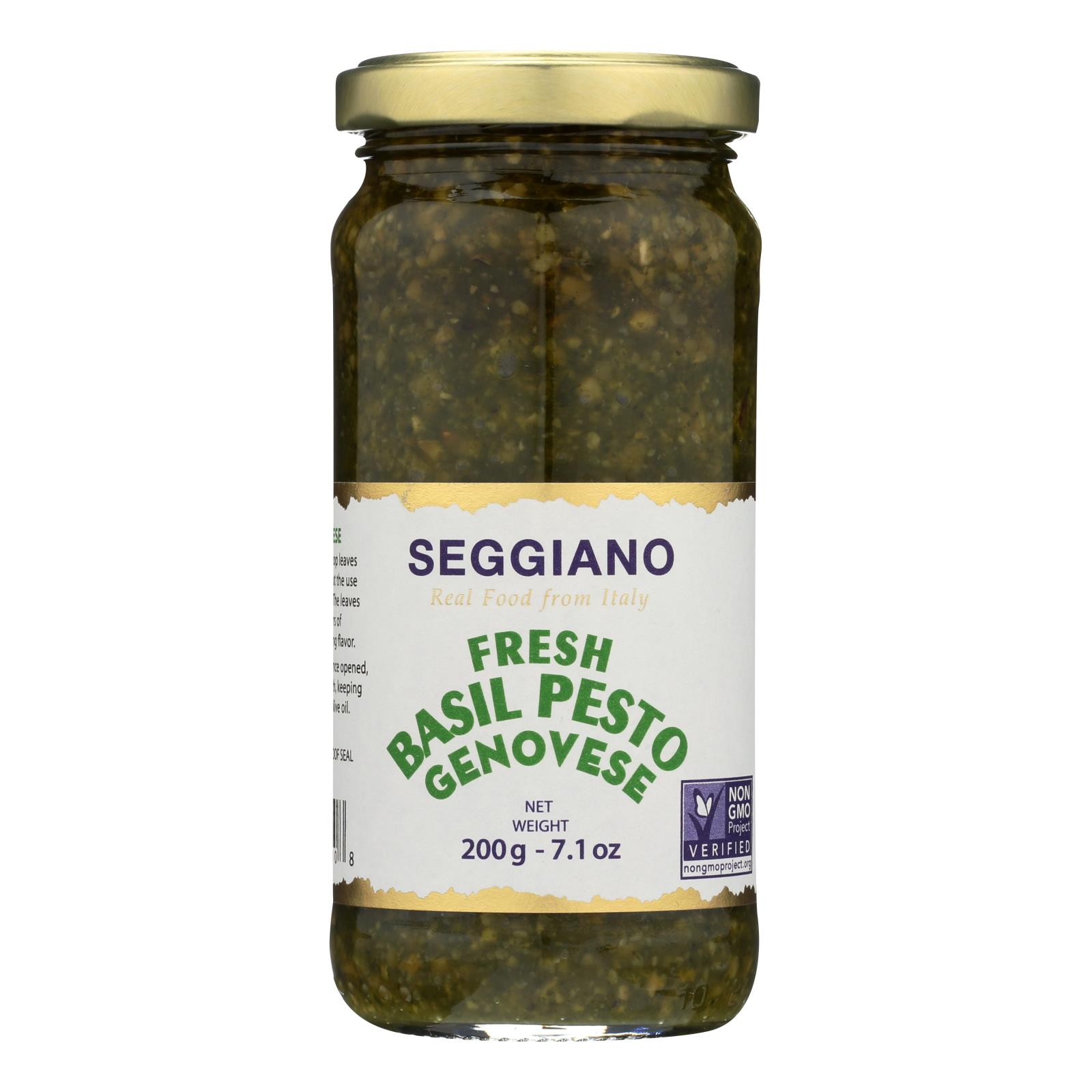 Seggiano Fresh Basil Pesto Genovese - Case of 6 - 7 OZ