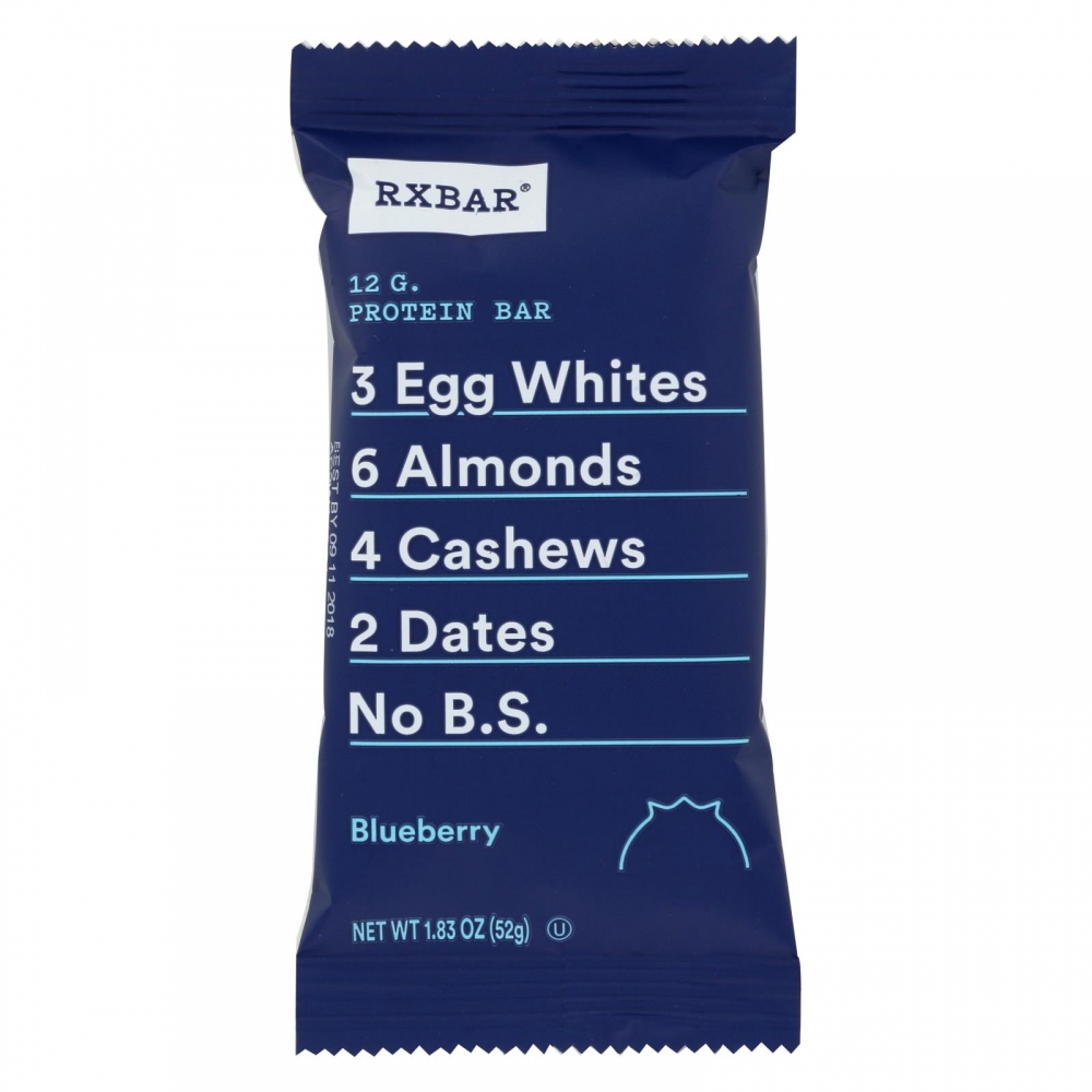 RxBar - Protein Bar - Blueberry - 12개 묶음상품 - 1.83 oz.