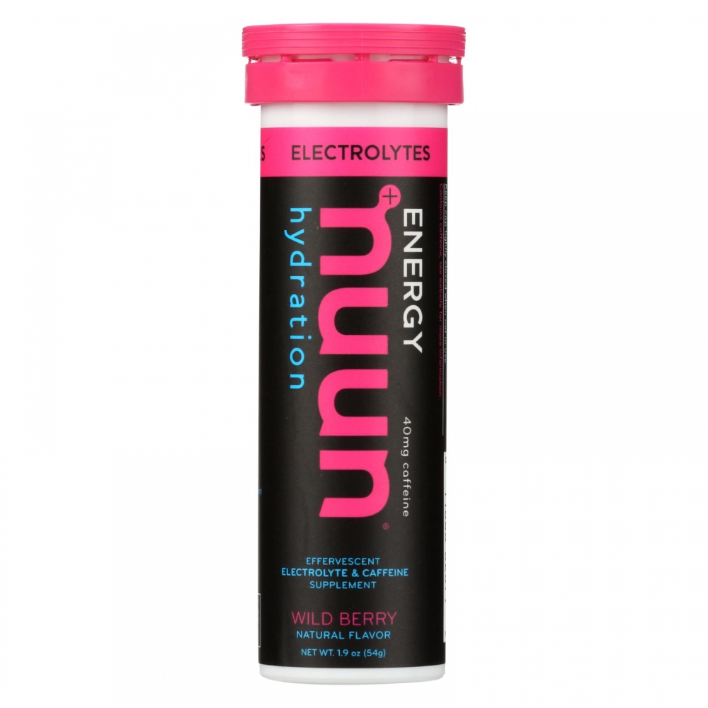 Nuun Hydration Drink Tab - Energy - Wild Berry - 10 Tablets - 8개 묶음상품
