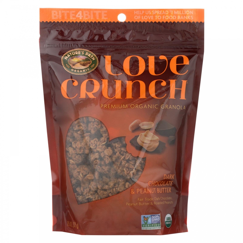Nature's Path Organic Love Crunch Granola - Dark Chocolate and Peanut Butter - 6개 묶음상품 - 11.5 oz.