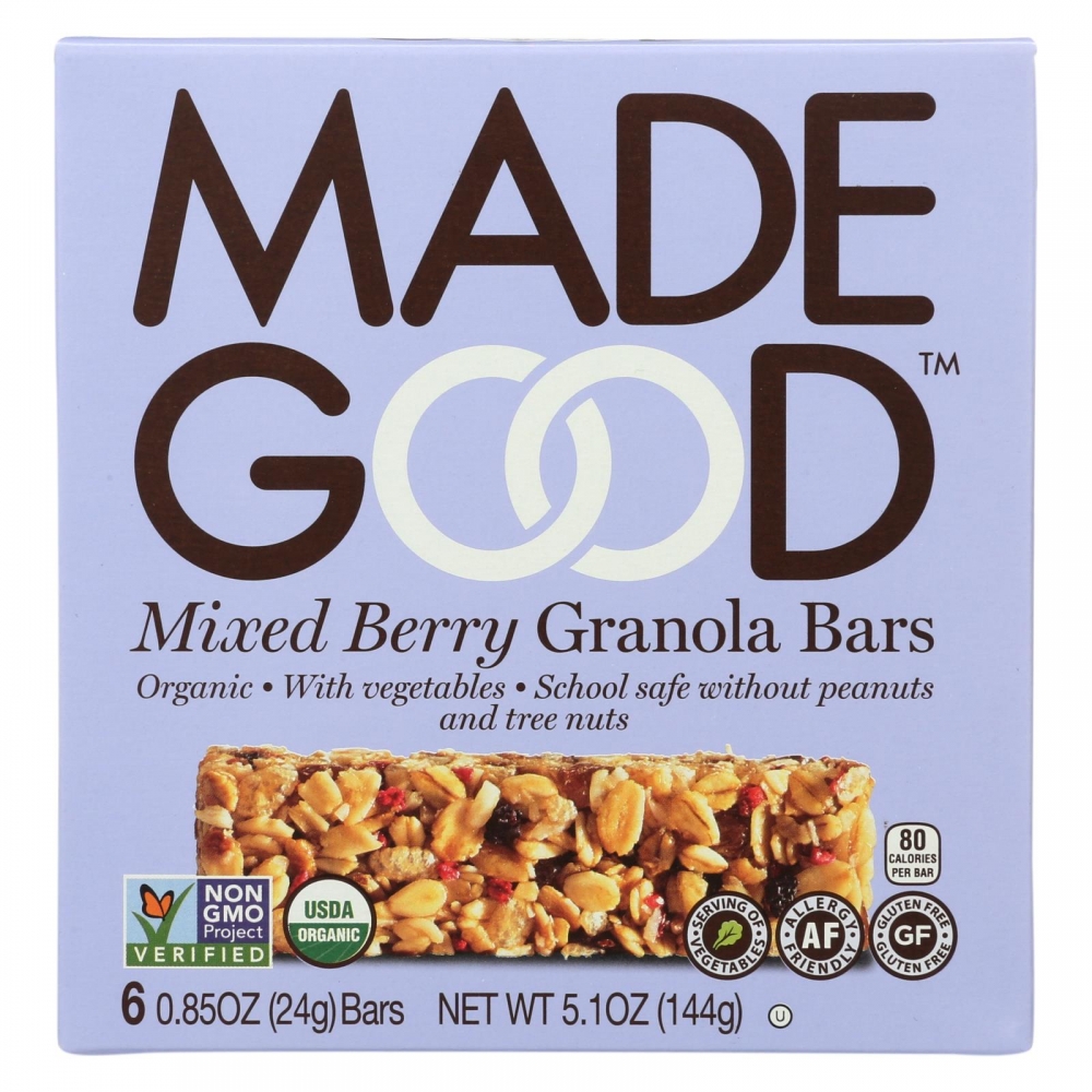 Made Good Granola Bar - Mixed Berry - 6개 묶음상품 - 5 oz.