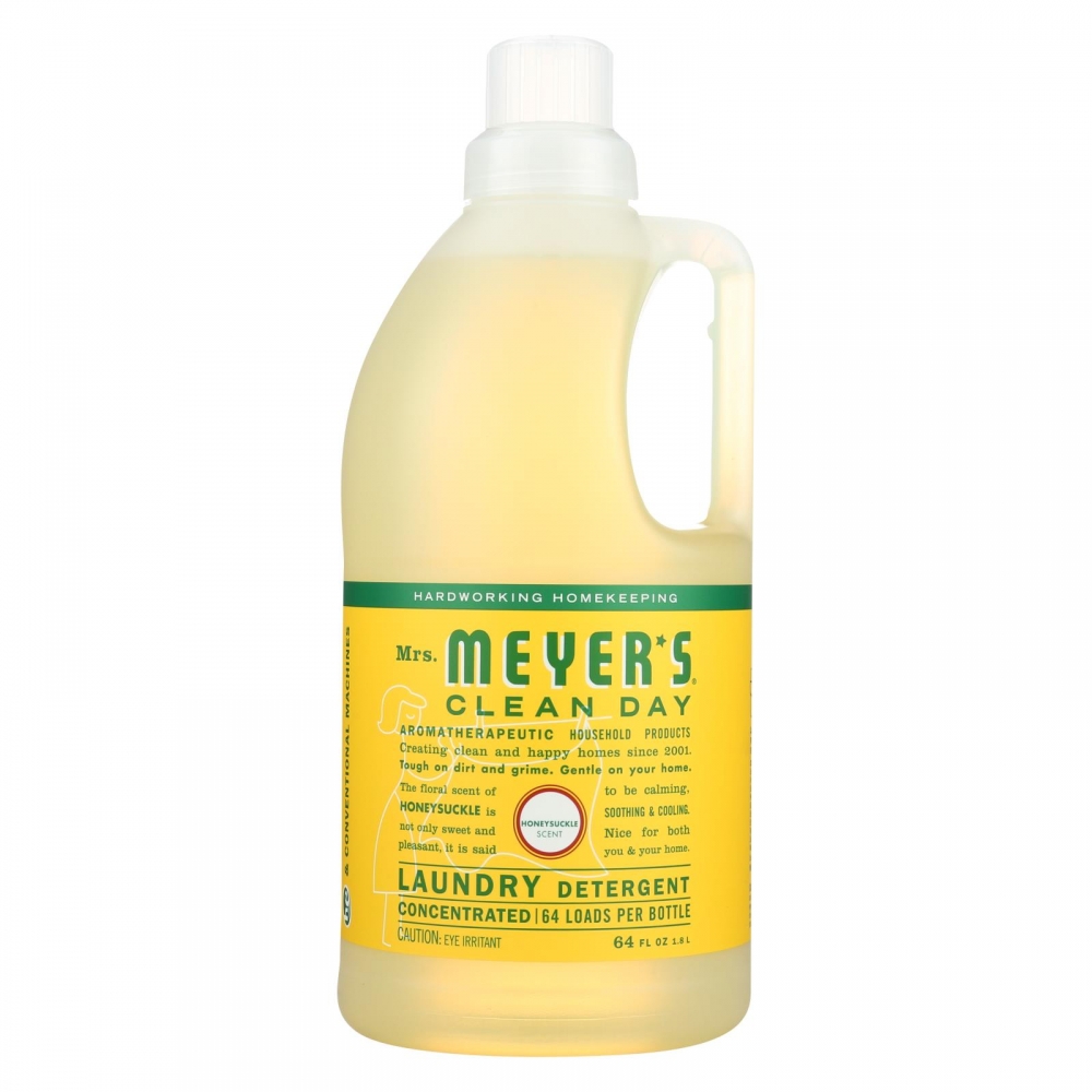 Mrs. Meyer's Clean Day - Laundry Detergent - Honeysuckle - 6개 묶음상품 - 64 Fl oz.