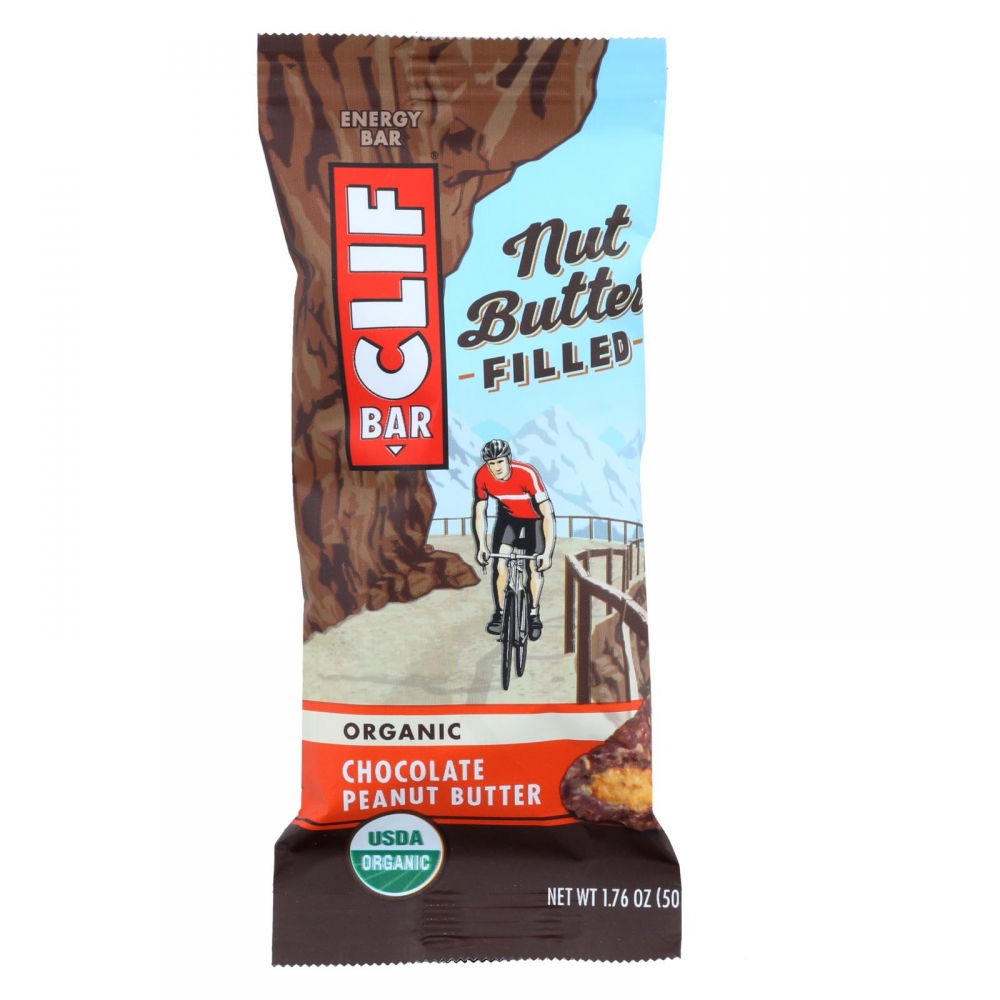Clif Bar Organic Nut Butter Filled Energy Bar - Chocolate Peanut Butter - 12개 묶음상품 - 1.76 oz.