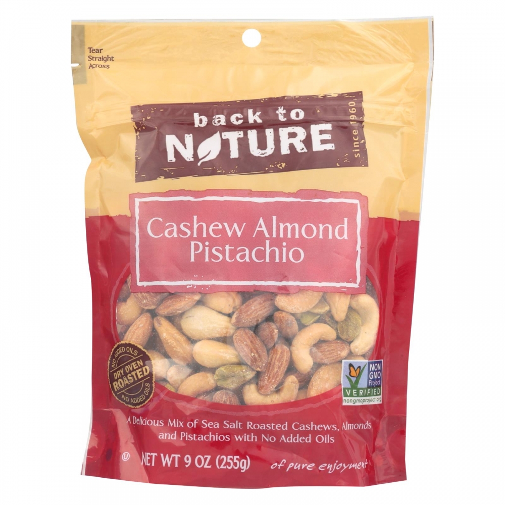 Back To Nature Cashew Almond Pistachio Mix - 9개 묶음상품 - 9 oz.