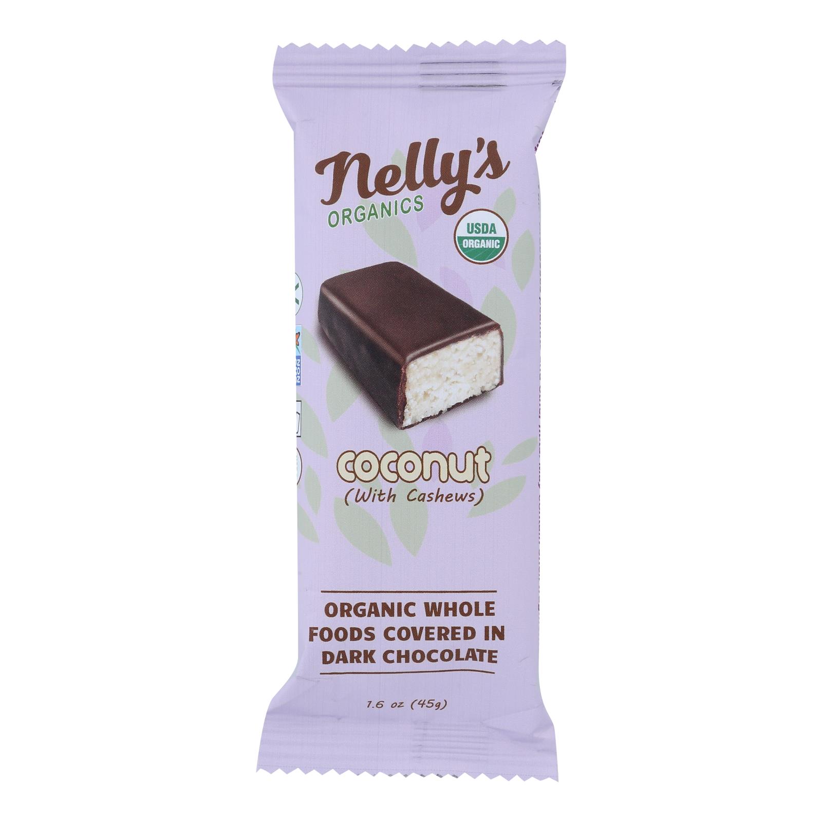 Nelly's Organics Coconut Candy Bar - 9개 묶음상품 - 1.6 OZ