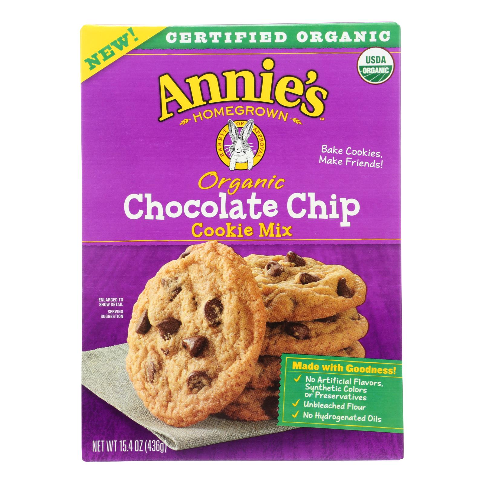 Annie's Homegrown - Mix Chocolate Chips Cookie - Case of 8-15.4 OZ