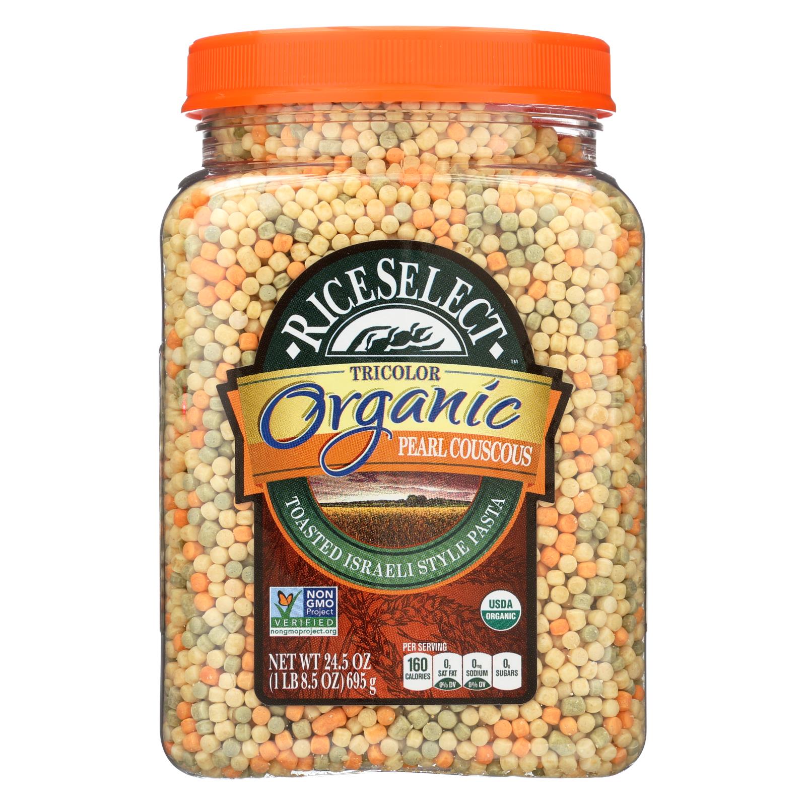 Riceselect Organic Pearl Couscous, Tri-Color - 4개 묶음상품 - 24.5 OZ