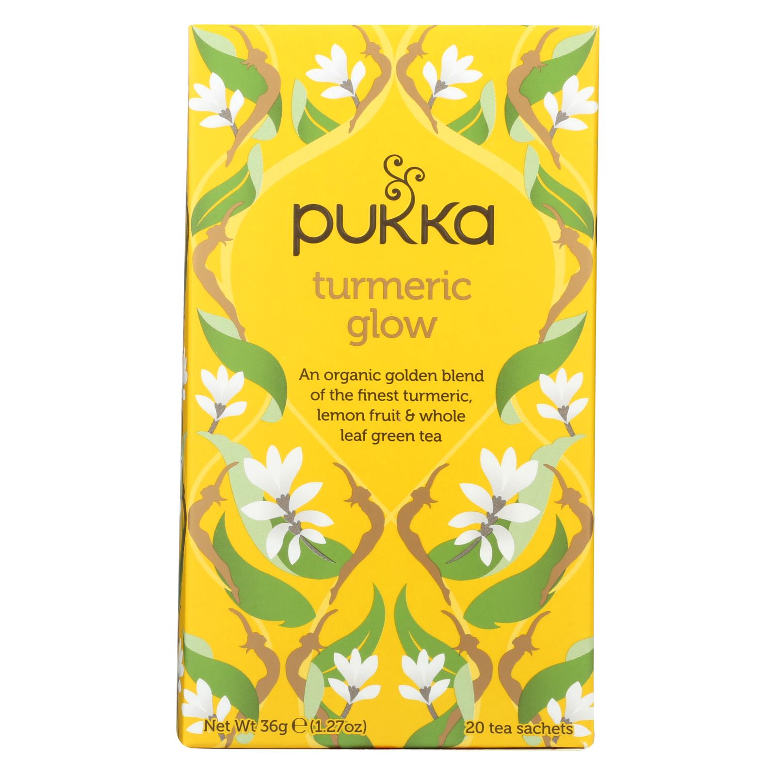 Pukka Organic Herbal Tea Turmeric Glow - 6개 묶음상품 - 20 CT
