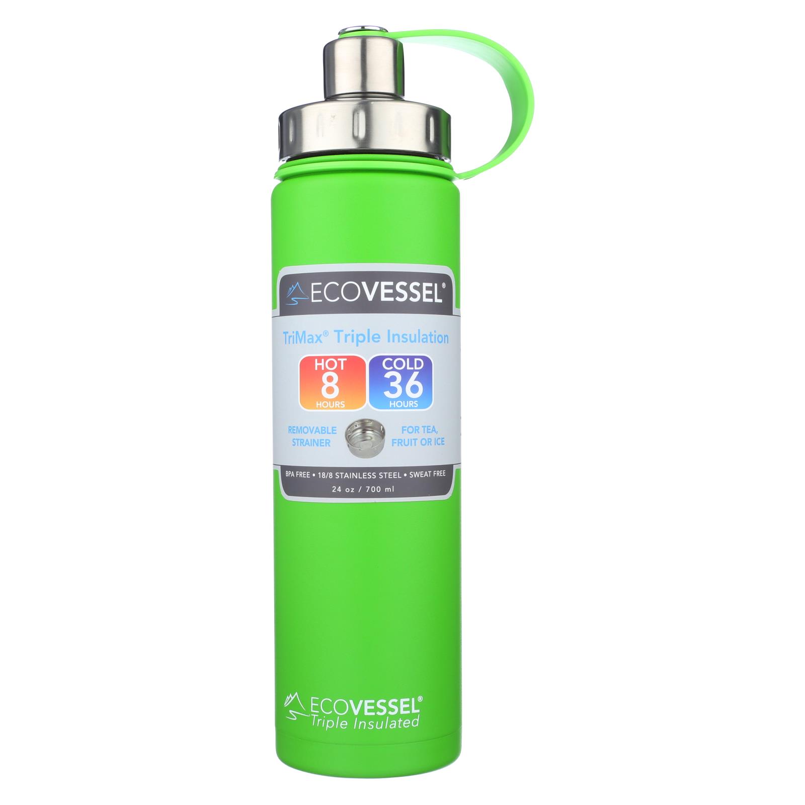 Ecovessel Boulder Mile High Green Water Bottle - 6개 묶음상품 - 24 OZ