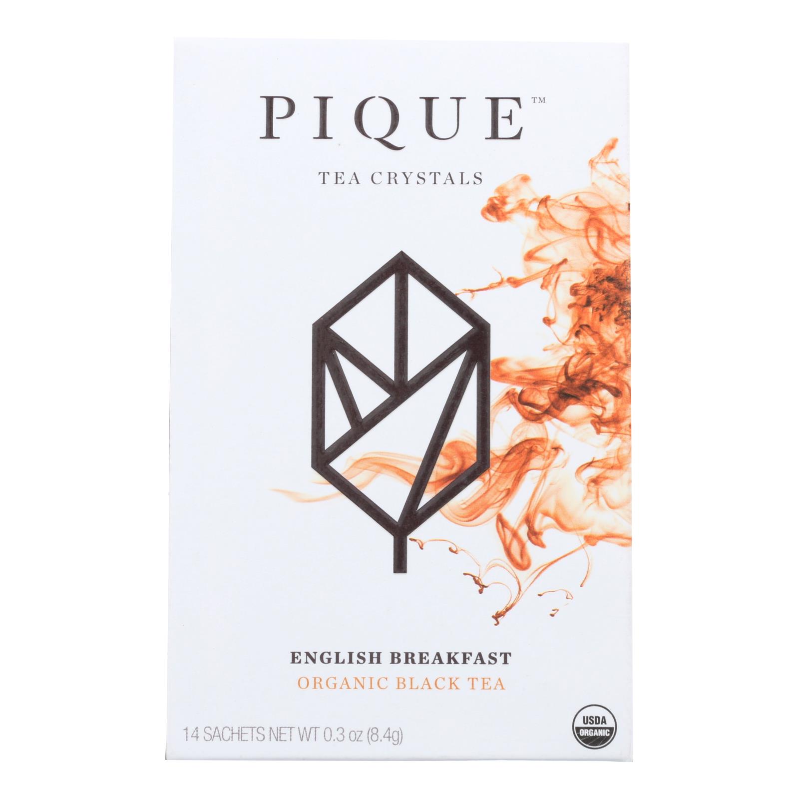 Pique Tea Crystals Organic Black Tea, English Breakfast - Case of 6 - 14 CT