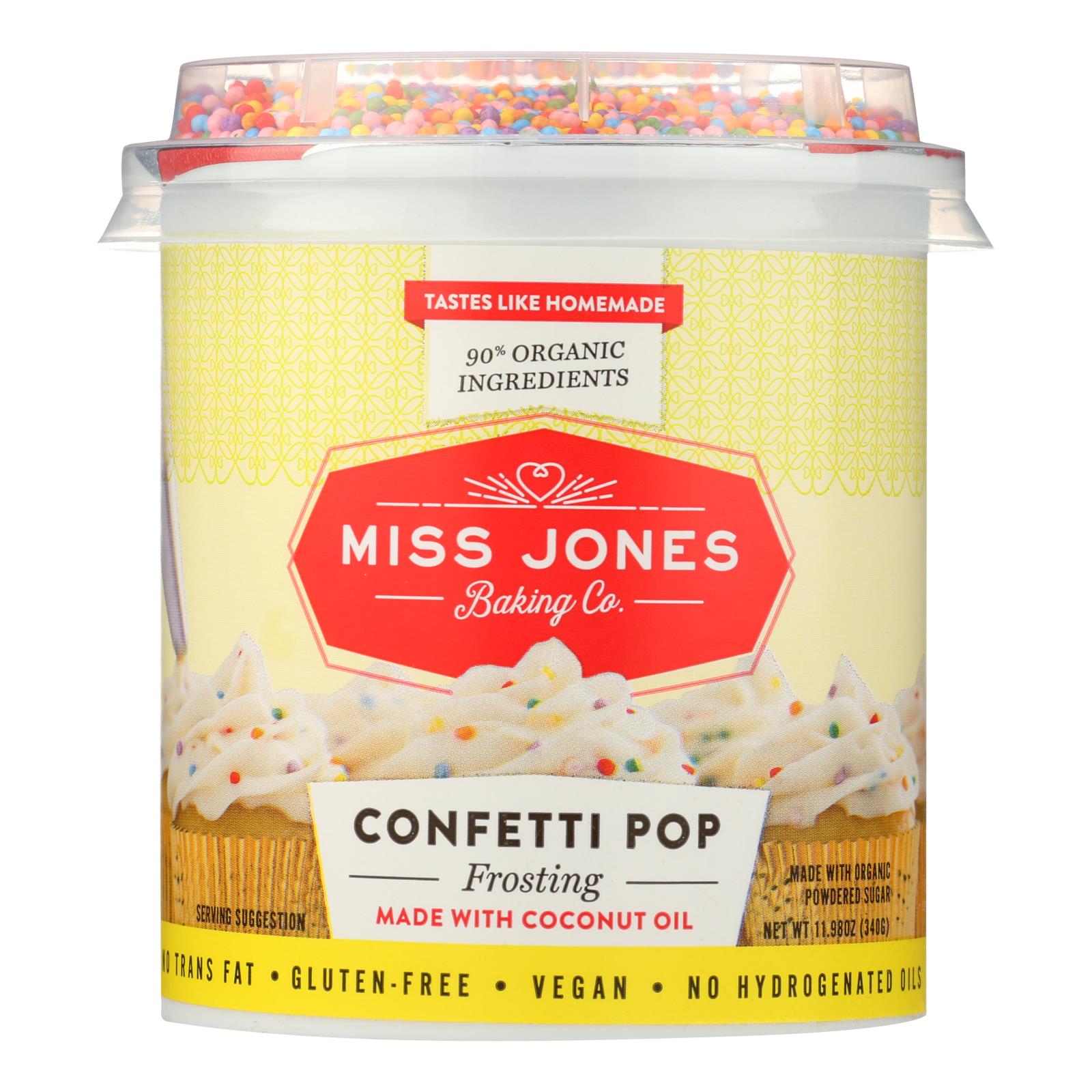 Miss Jones Baking Co. Confetti Pop Frosting - 6개 묶음상품 - 11.98 OZ