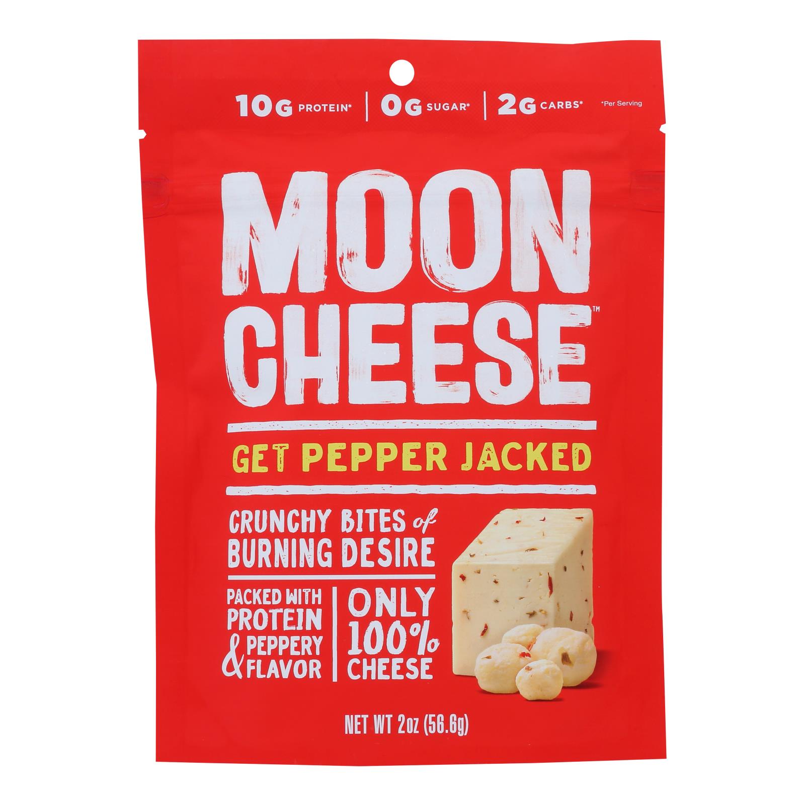 Moon Cheese's Pepper Jack Dehydrated Cheese Snack - 12개 묶음상품 - 2 OZ