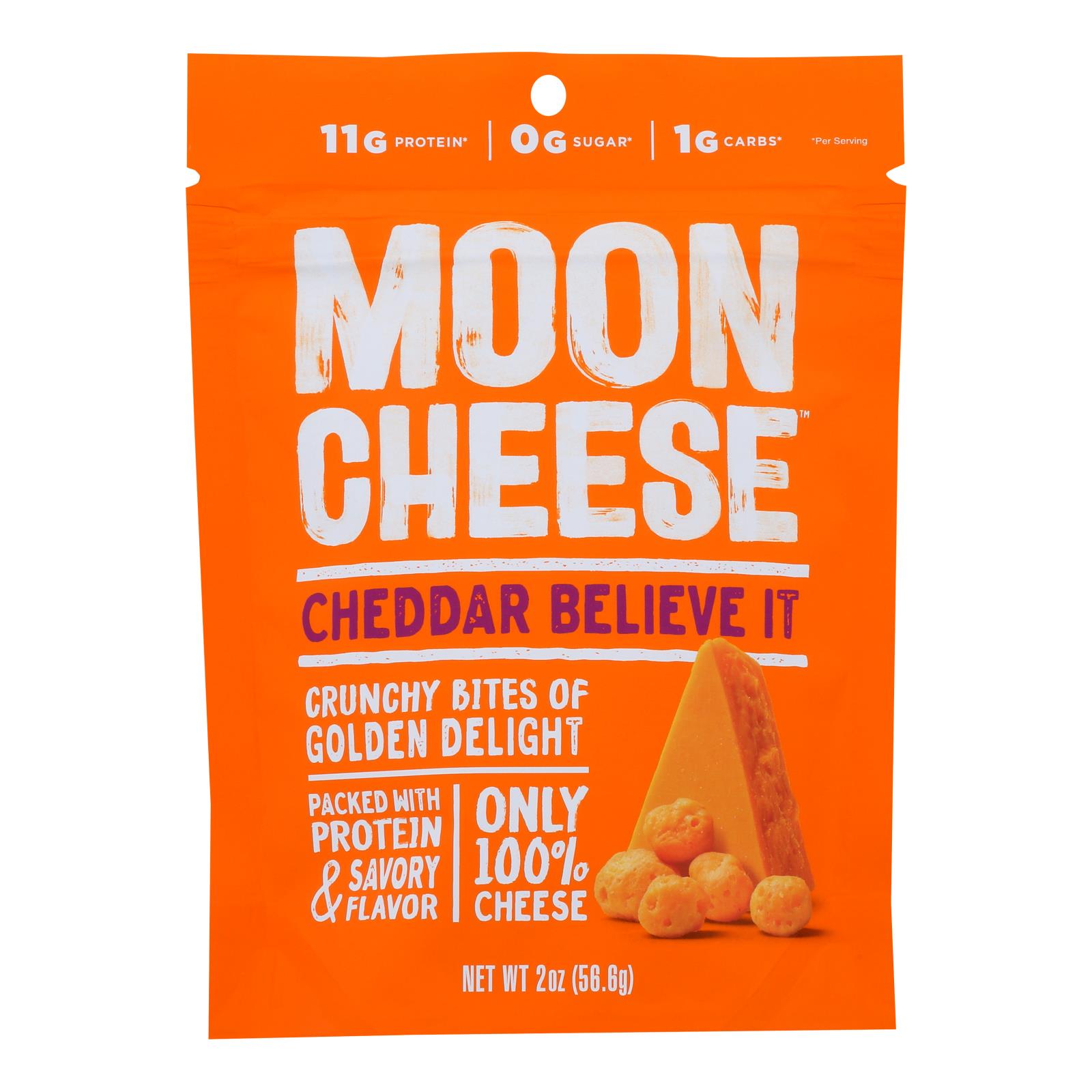 Moon Cheese's Cheddar Dehydrated Cheese Snack - 12개 묶음상품 - 2 OZ