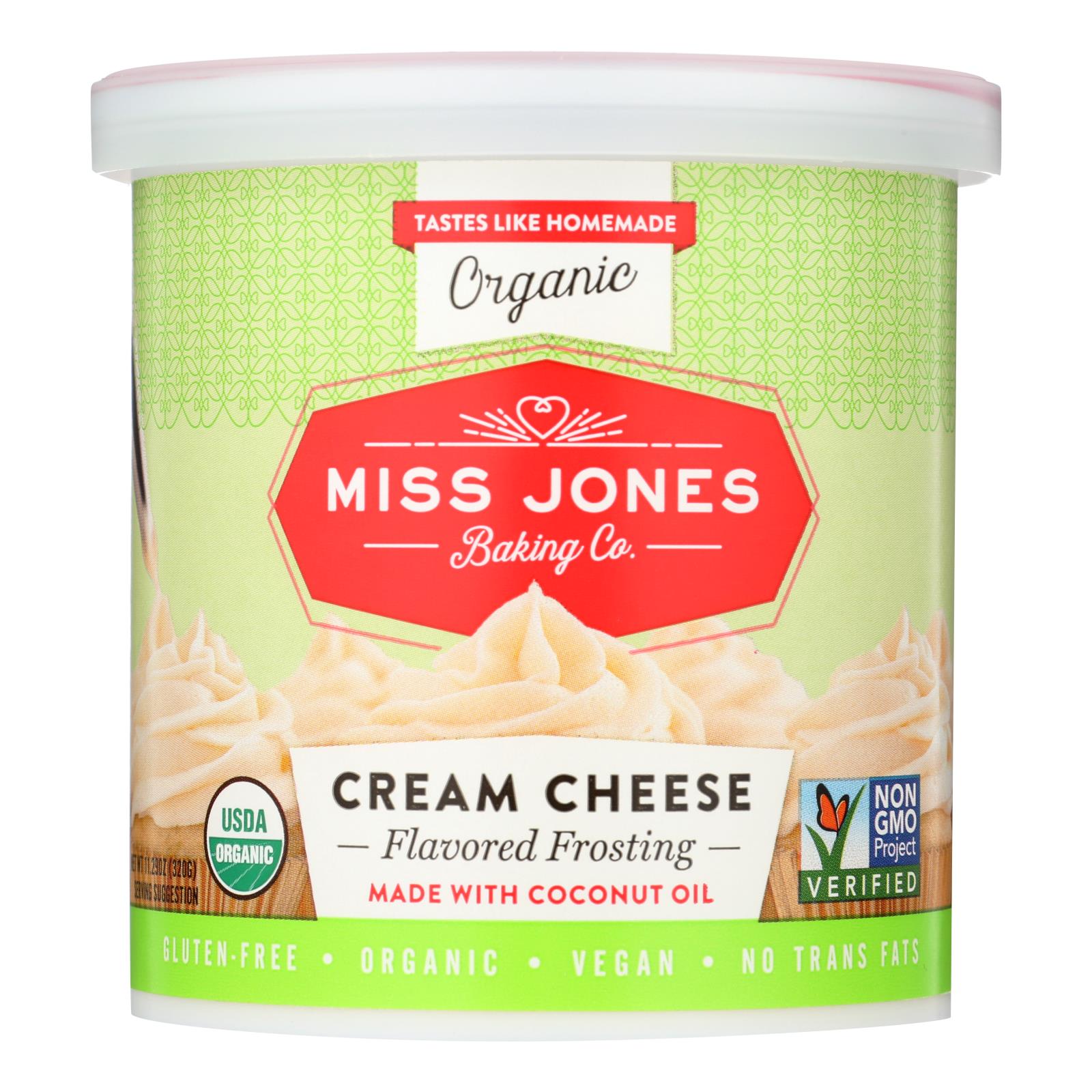 Miss Jones Baking Co Organic Cream Cheese - 6개 묶음상품 - 11.29 OZ