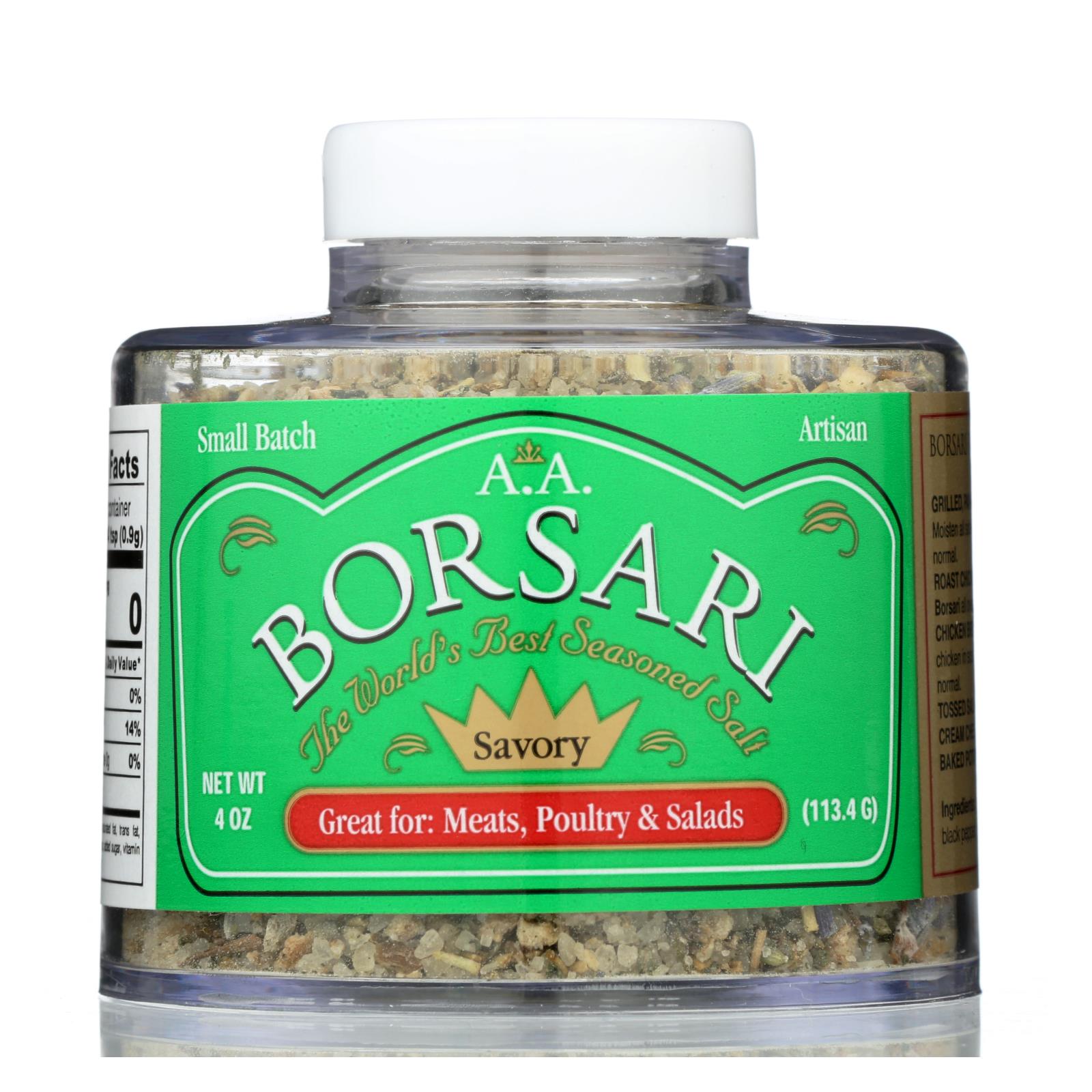 Borsari - Seasoning Salt Savory - 6개 묶음상품-4 OZ